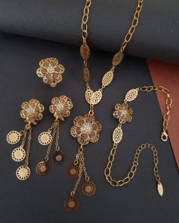 Fashion Rosegold Necklace Set