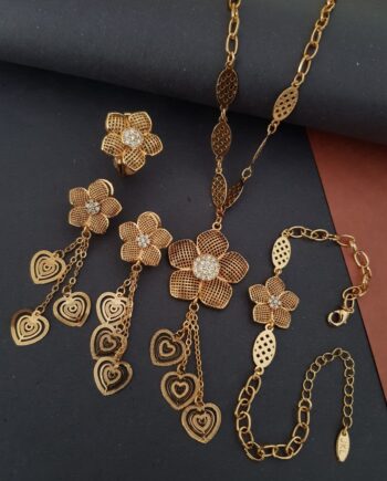 Girls Rosegold Necklace Set