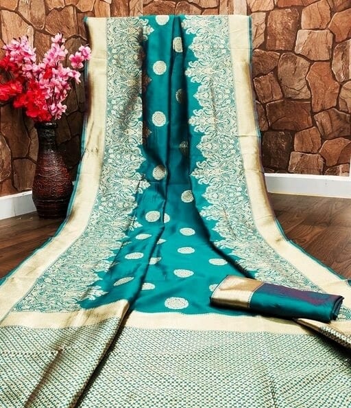 Pure Bright Red Color Gold Toned Banarasi Silk Woven Designer Saree SELLERS STORE Pure Bright Red Color Gold Toned Banarasi Silk Woven Designer Saree