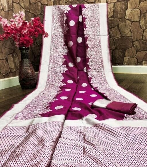 Pure Bright Red Color Gold Toned Banarasi Silk Woven Designer Saree SELLERS STORE Pure Bright Red Color Gold Toned Banarasi Silk Woven Designer Saree