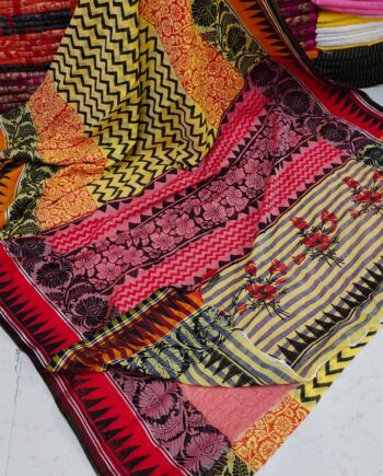 Womens Block Print Handloom Saree