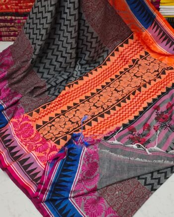 Ladies Rajasthani Block Print Handloom Saree