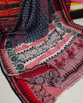 Ladies Rajasthani Block Print Handloom Saree