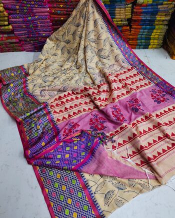Rajasthani Block Print Handloom Saree