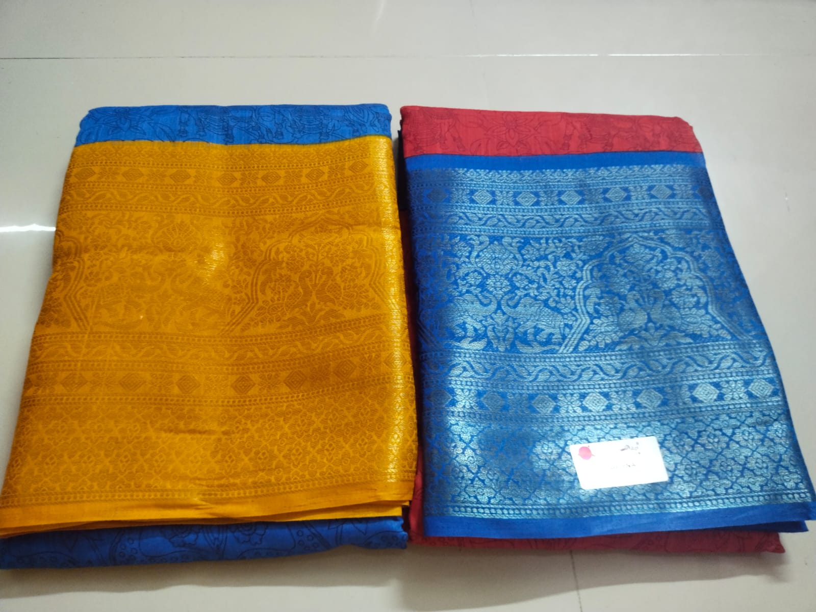 Stylish Soft Cotton Saree With Kalamkari Printed Pallu And Contrast Blouse SELLERS STORE Stylish Soft Cotton Saree With Kalamkari Printed Pallu And Contrast Blouse