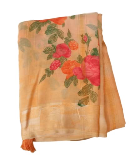 Women's Chiffon Saree With Blouse Piece SELLERS STORE Women's Chiffon Saree With Blouse Piece