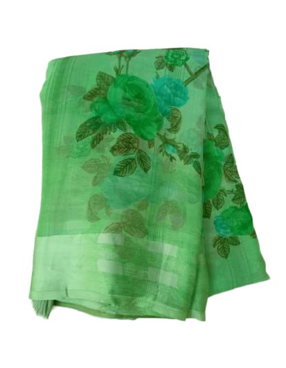 Women's Chiffon Saree With Blouse Piece SELLERS STORE Women's Chiffon Saree With Blouse Piece