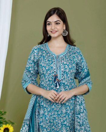 Office Cotton Kurti Set