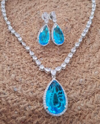 Earrings & Diamond Necklace Set (replica)