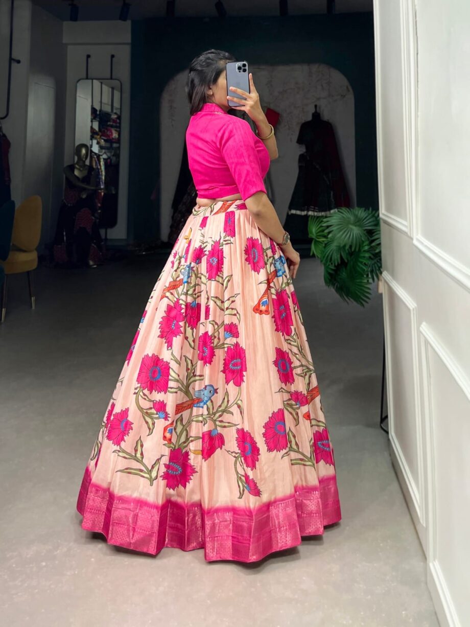 Dola Silk Top & Lehenga Set For Womens