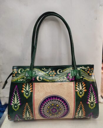 Printed Handicrafts Womens Pure Leather Bags
