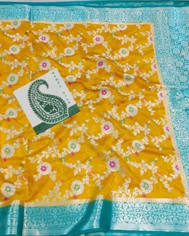 Georgette Minakari Bridal Design Saree SELLERS STORE Georgette Minakari Bridal Design Saree