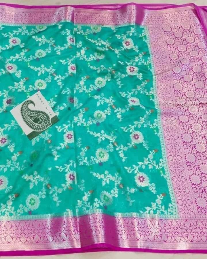 Georgette Minakari Bridal Design Saree SELLERS STORE Georgette Minakari Bridal Design Saree