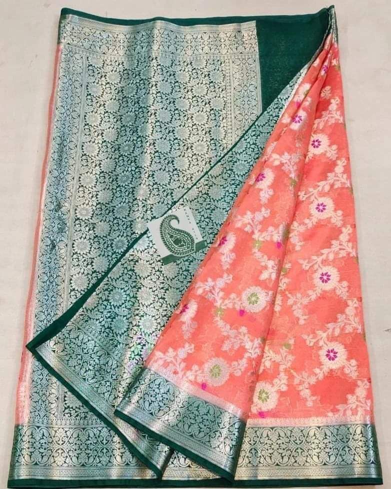 Georgette Minakari Bridal Design Saree SELLERS STORE Georgette Minakari Bridal Design Saree