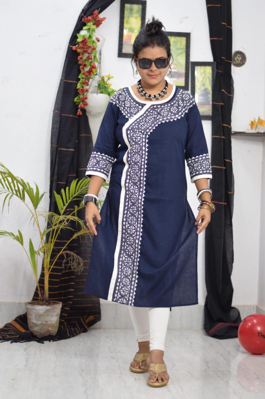 Embroidery Work Pure Cotton Kurti