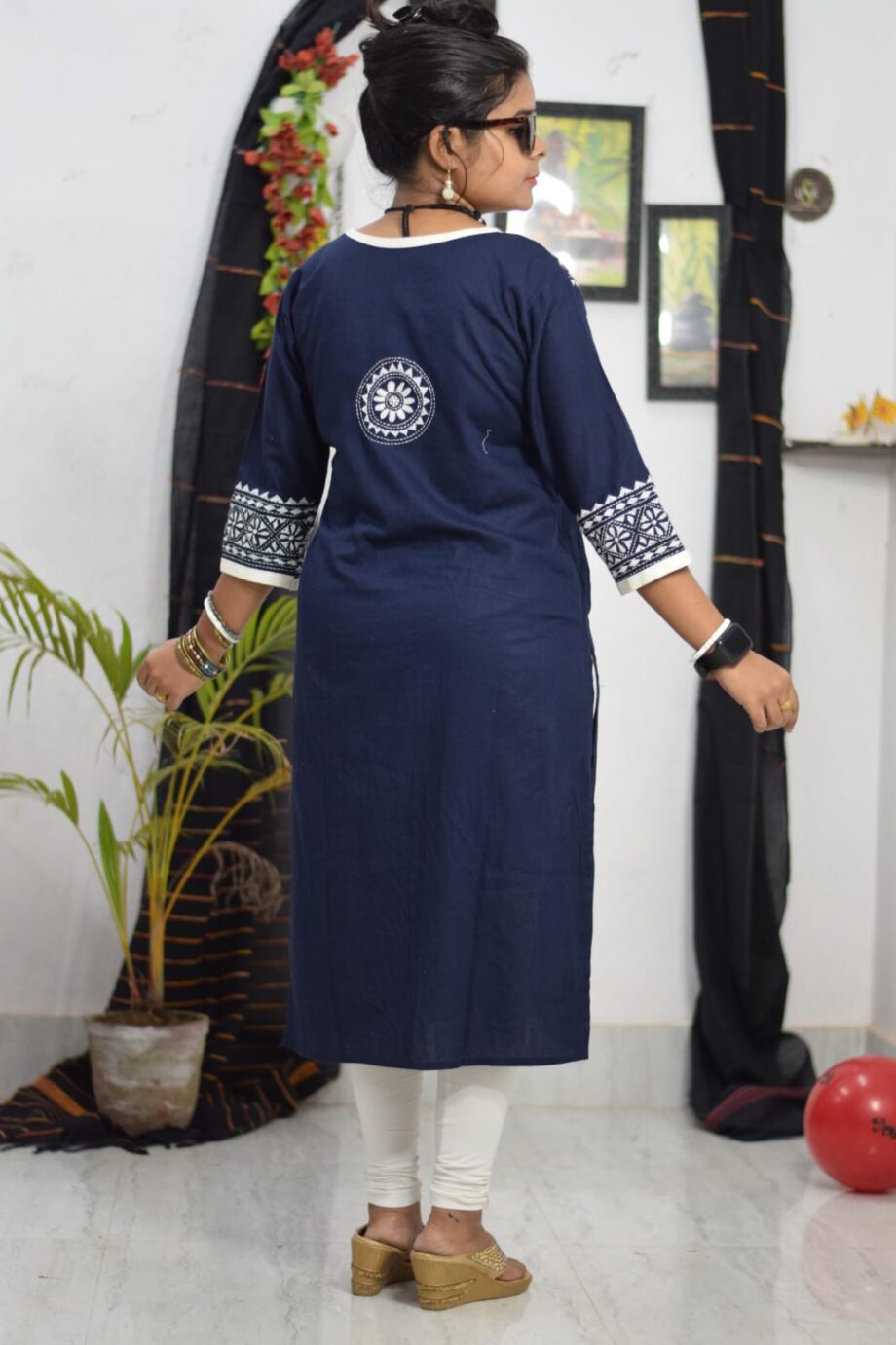 Embroidery Work Pure Cotton Kurti