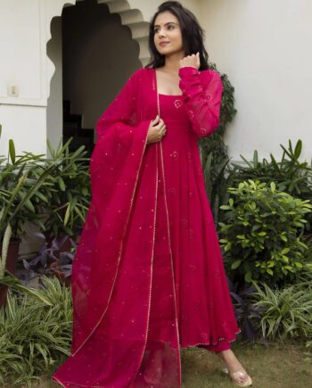 Floral Grorgett Anarkali