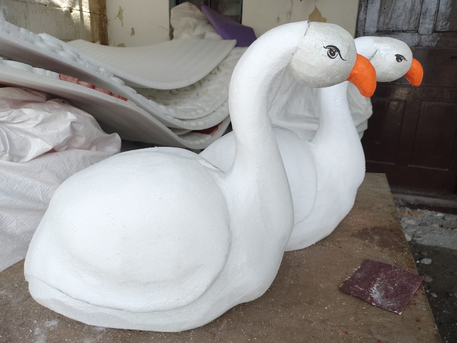 Thermocol Duck-2 Pieces,24 inches SELLERS STORE Thermocol Duck-2 Pieces,24 inches