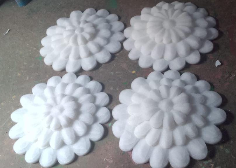 Carved foam flower multi layer SELLERS STORE Carved foam flower multi layer