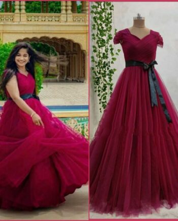PARTY WEAR WOMEN'S DESIGNER HEAVY WORK LONG GOWN