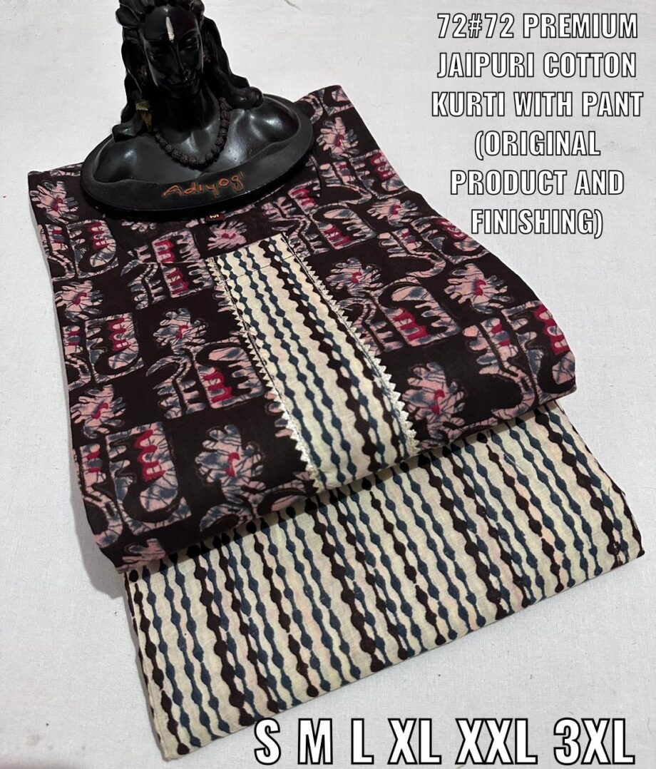 Designer Jaipuri Kurti & Pant