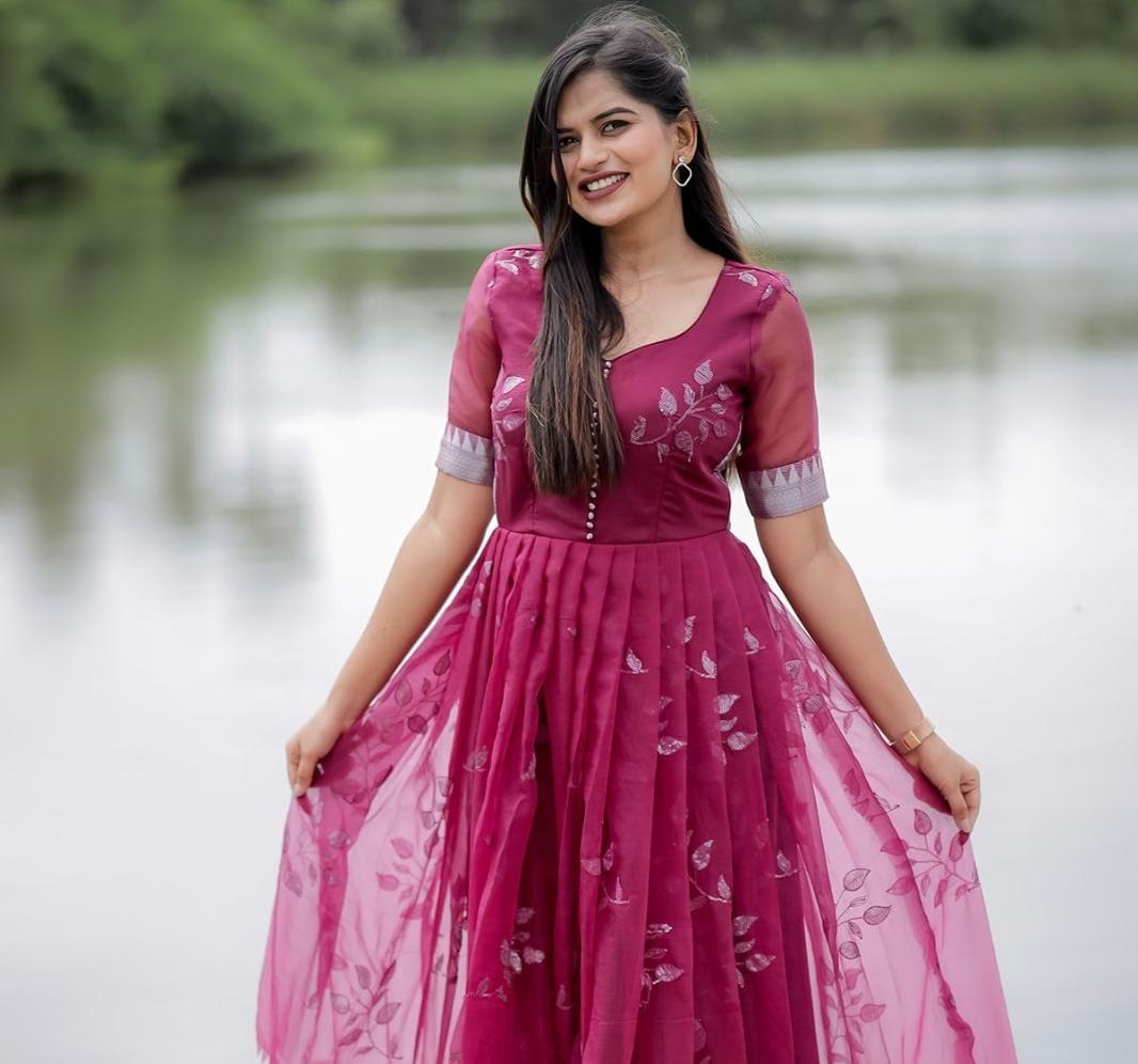 Wine Organza Dress SELLERS STORE Wine Organza Dress