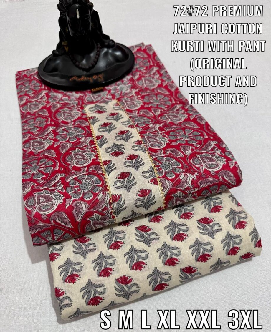 Designer Jaipuri Kurti & Pant
