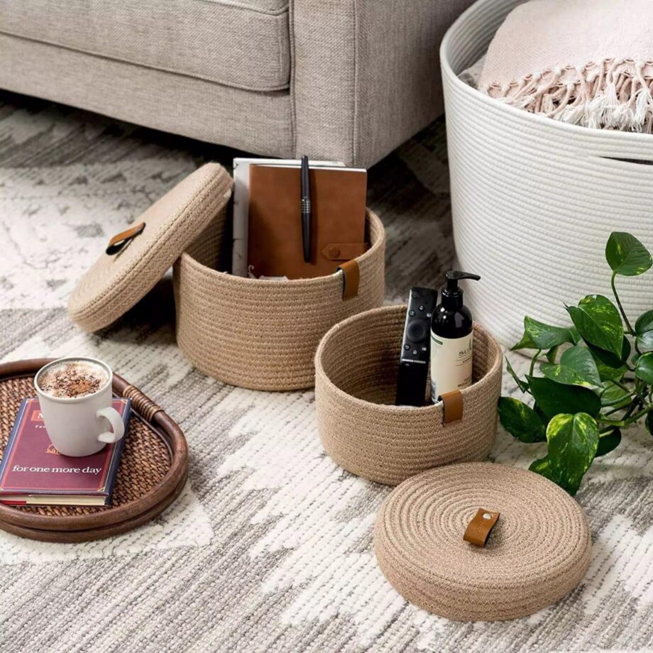 SET OF 2 PIECES STORAGE ORGANIZER BOX