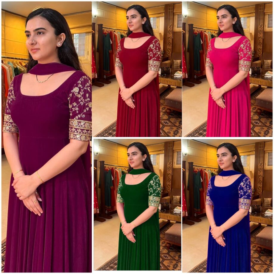 GEORGETTE GOWNS WITH EMBROIDERY ZARI WORK