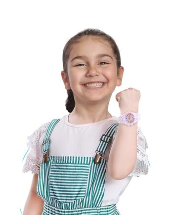 3D Cartoon Kids Analog Watch with LED