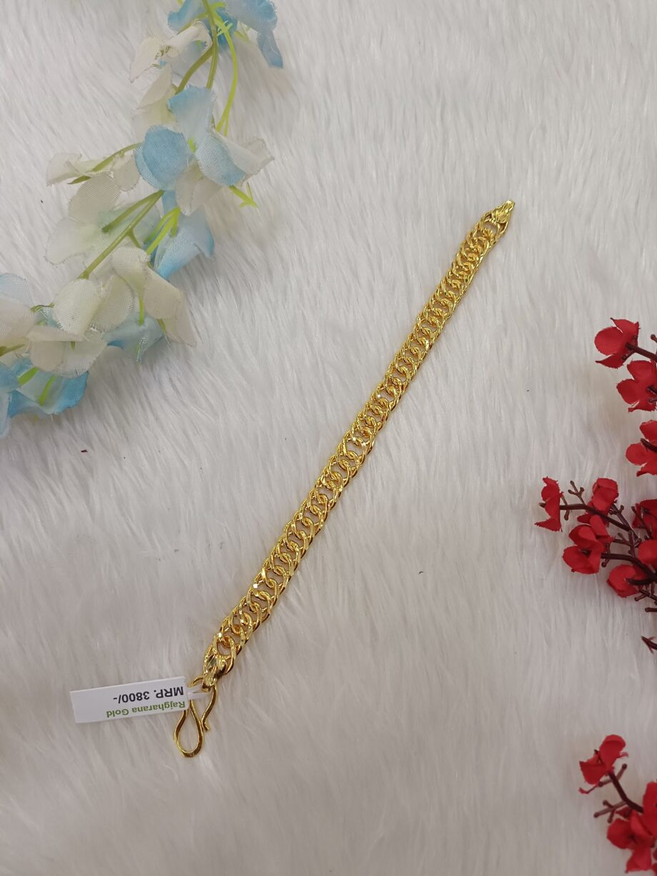 24K Gold Plated Gents Bracelet – Royal Look!