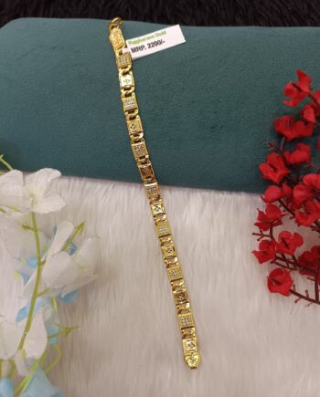 24 Carat Gold Plated 1 Gram Gents bracelet