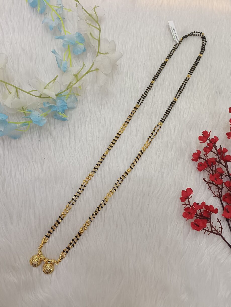 Heavy Look 24 Carat Gold Plated Mangalsutra for Special Events