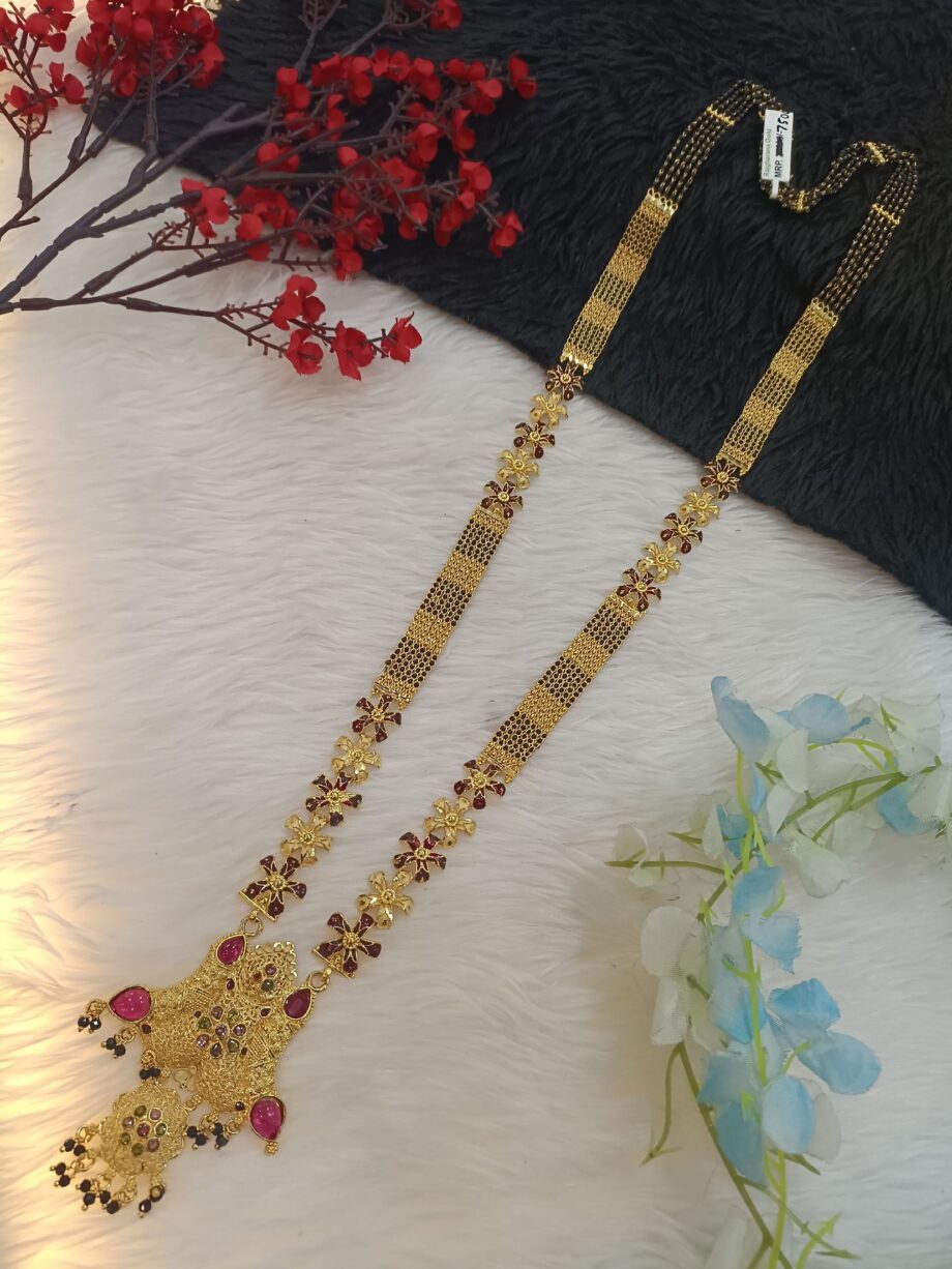 Contemporary Style Mangalsutra in 24K Gold Plating