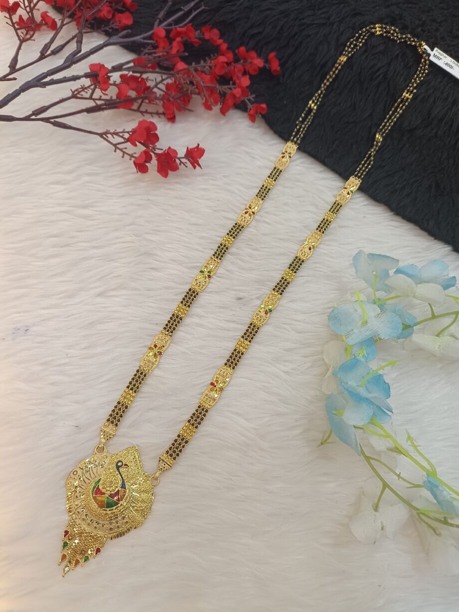 Lightweight 24K Gold Plated Mangalsutra – Modern & Sleek