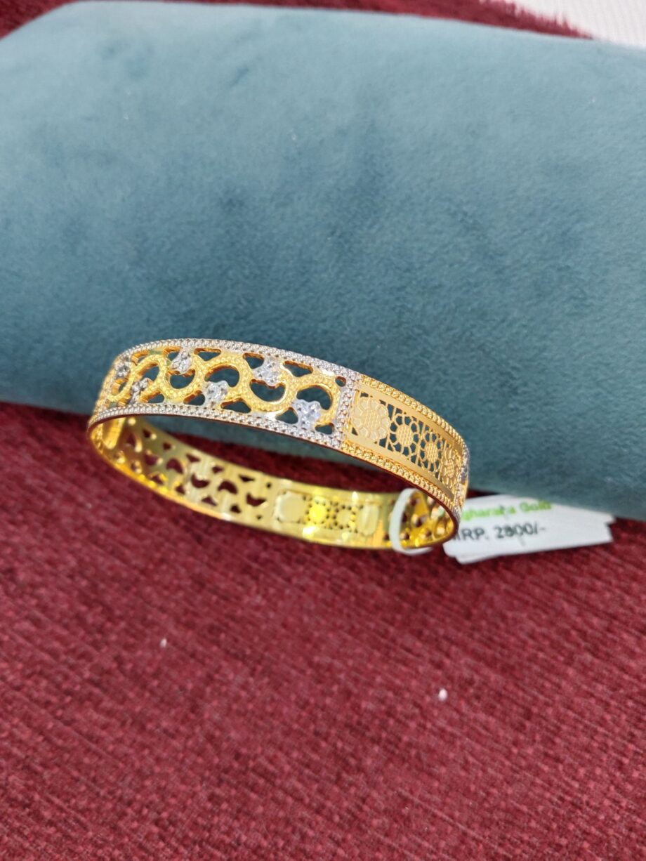 Lightweight Gold Kada for Office & Casual Wear