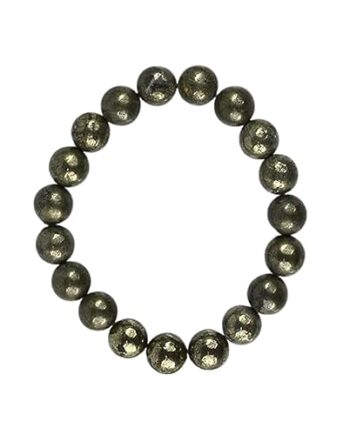Raw Pyrite Bracelet – Natural Crystal Bracelet for Wealth, Protection & Confidence