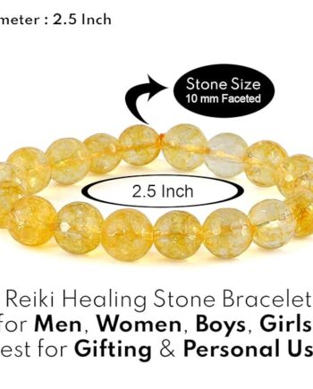 Citrine Crystal Bracelet – Attract Wealth, Boost Confidence & Promote Positivity